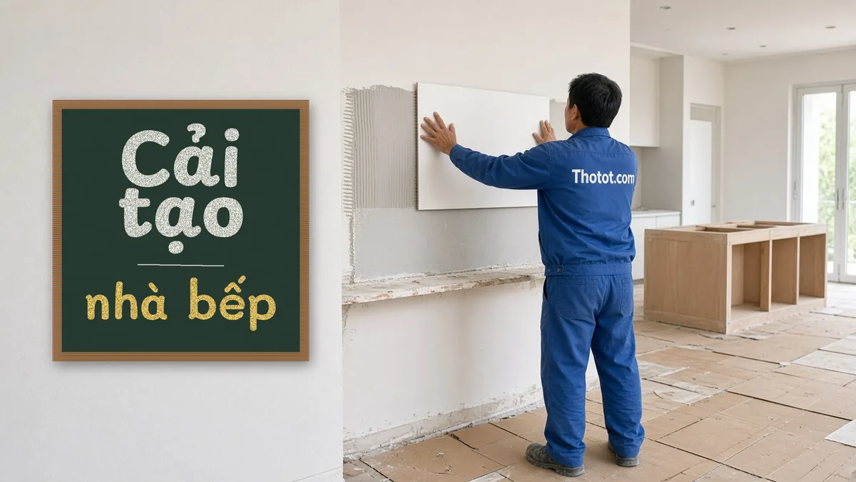 Cải tạo nhà bếp biệt thự
