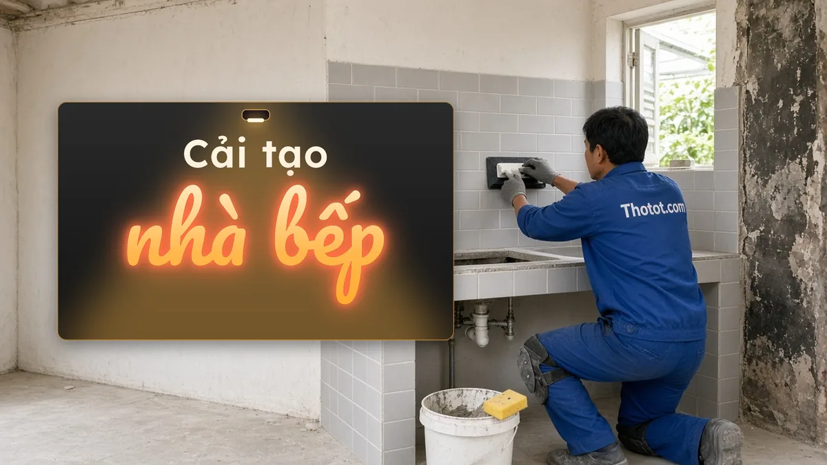 Cải tạo nhà bếp nhà cấp 4