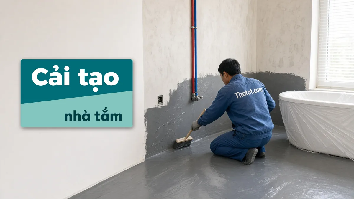 Cải tạo nhà tắm biệt thự