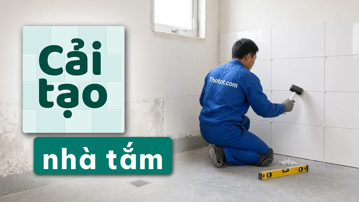 Cải tạo nhà tắm nhà cấp 4