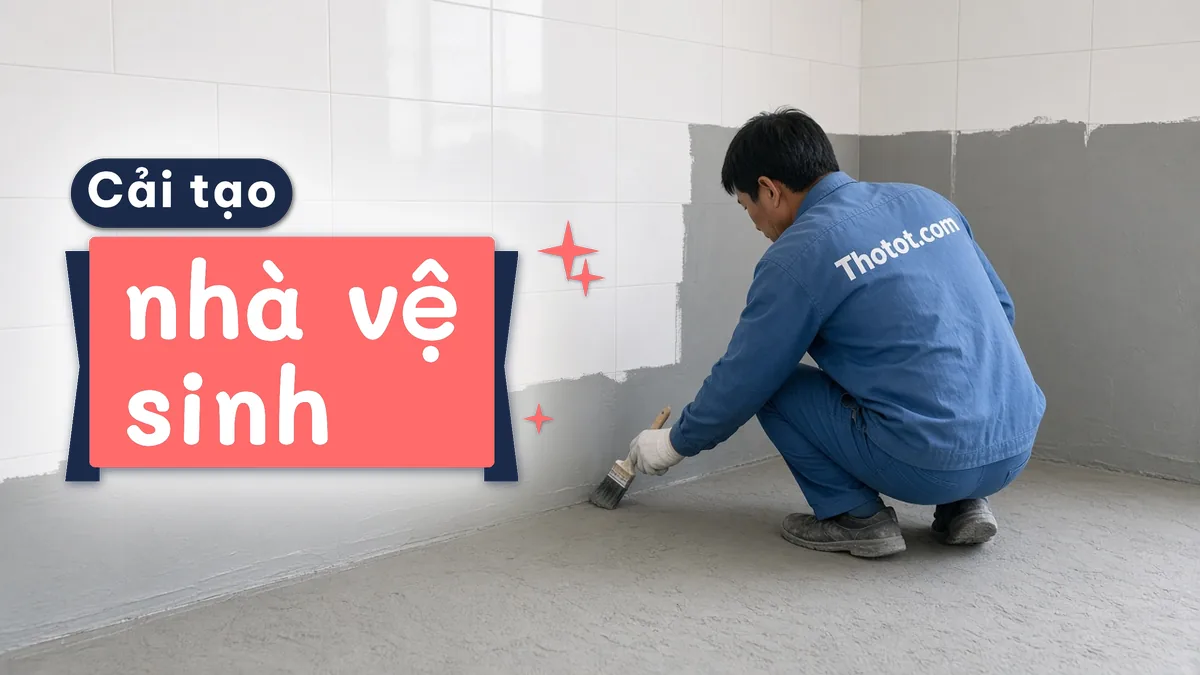 Cải tạo nhà vệ sinh cửa hàng