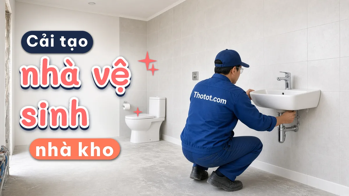 Cải tạo nhà vệ sinh nhà kho