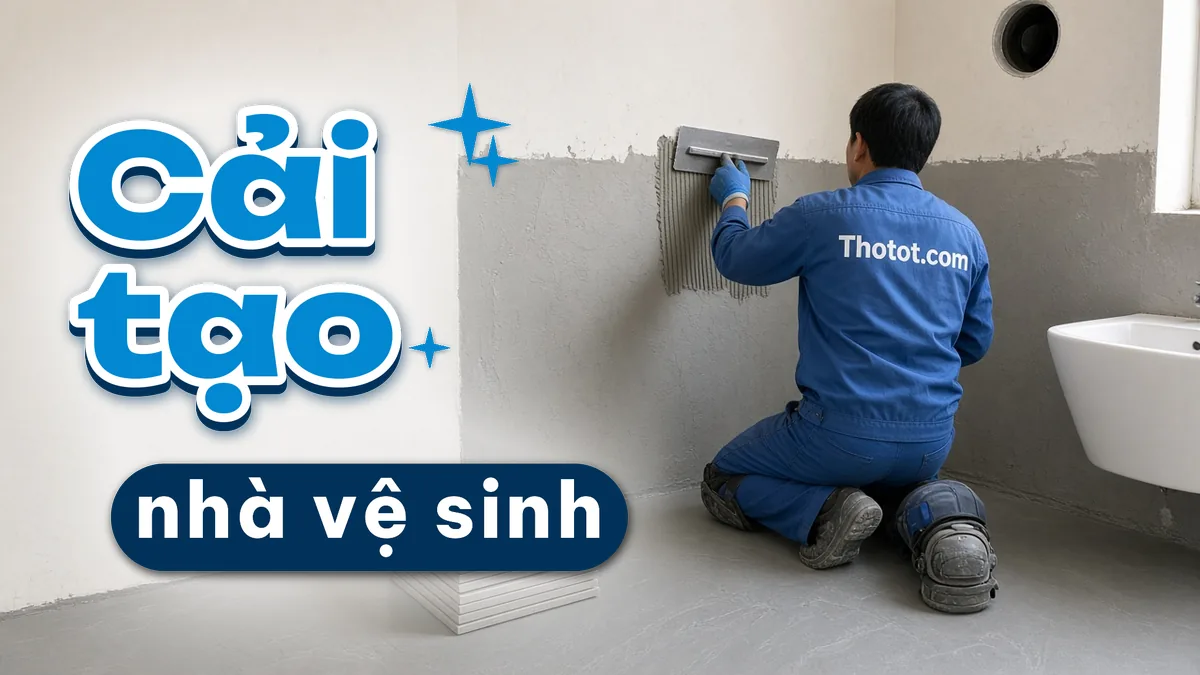 Cải tạo nhà vệ sinh quán café