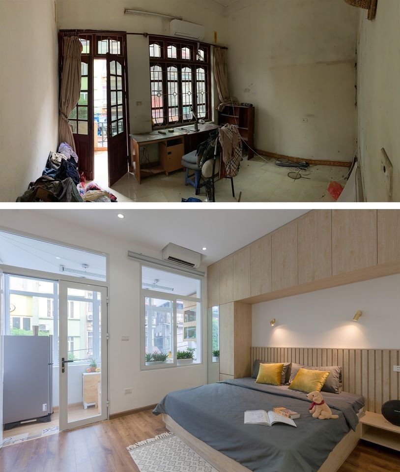 Cải tạo phòng ngủ nhỏ căn hộ