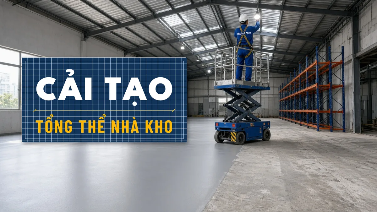 Cải tạo tổng thể nhà kho