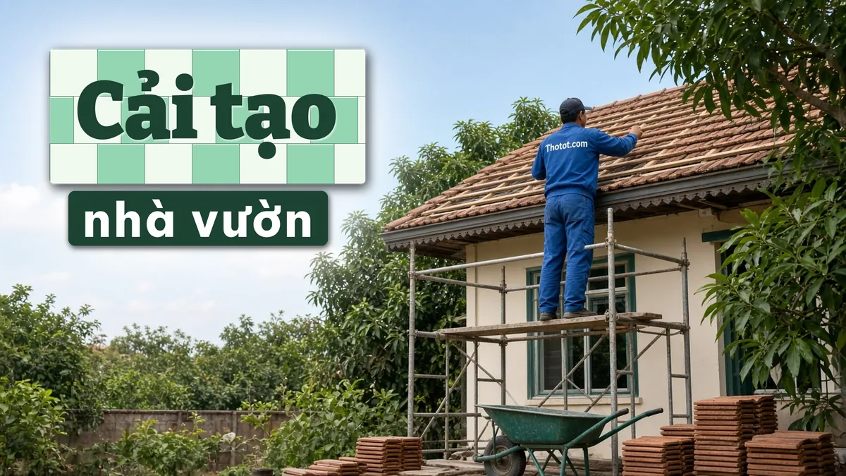 Cải tạo tổng thể nhà vườn