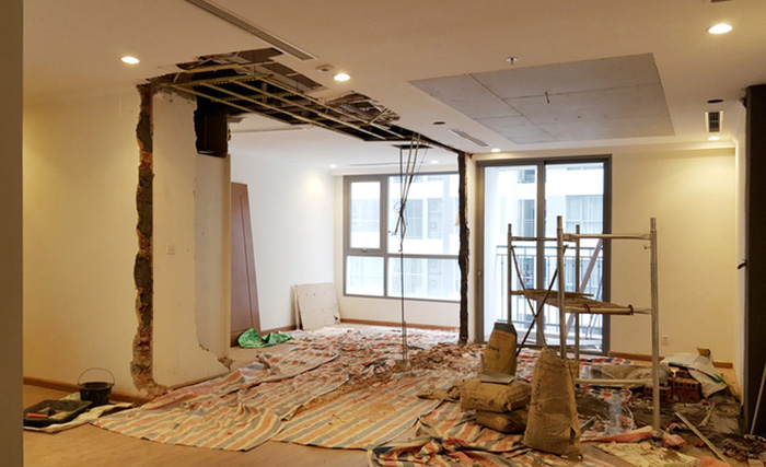 Cải tạo tường căn hộ