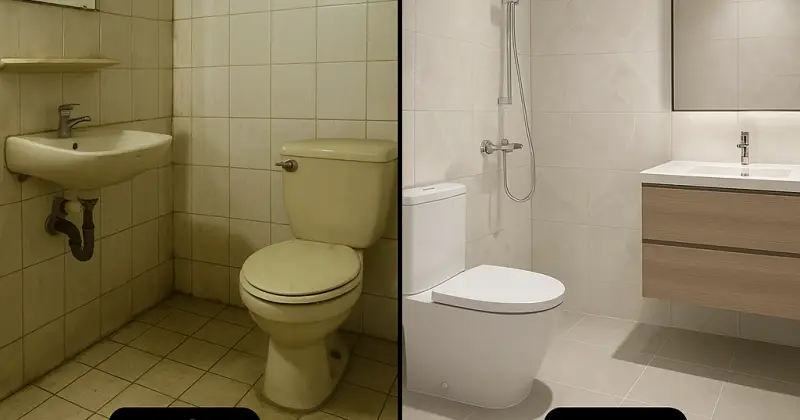 Cải tạo WC không đục phá nhiều