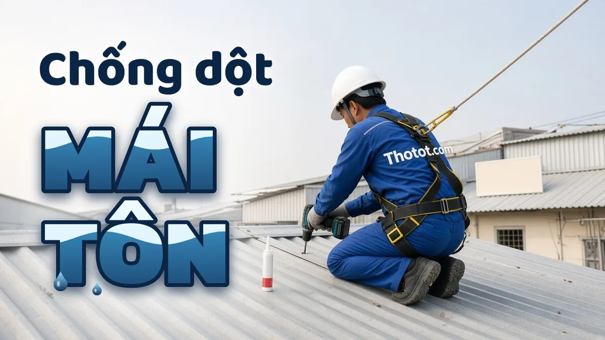 Chống dột mái tôn nhà cấp 4