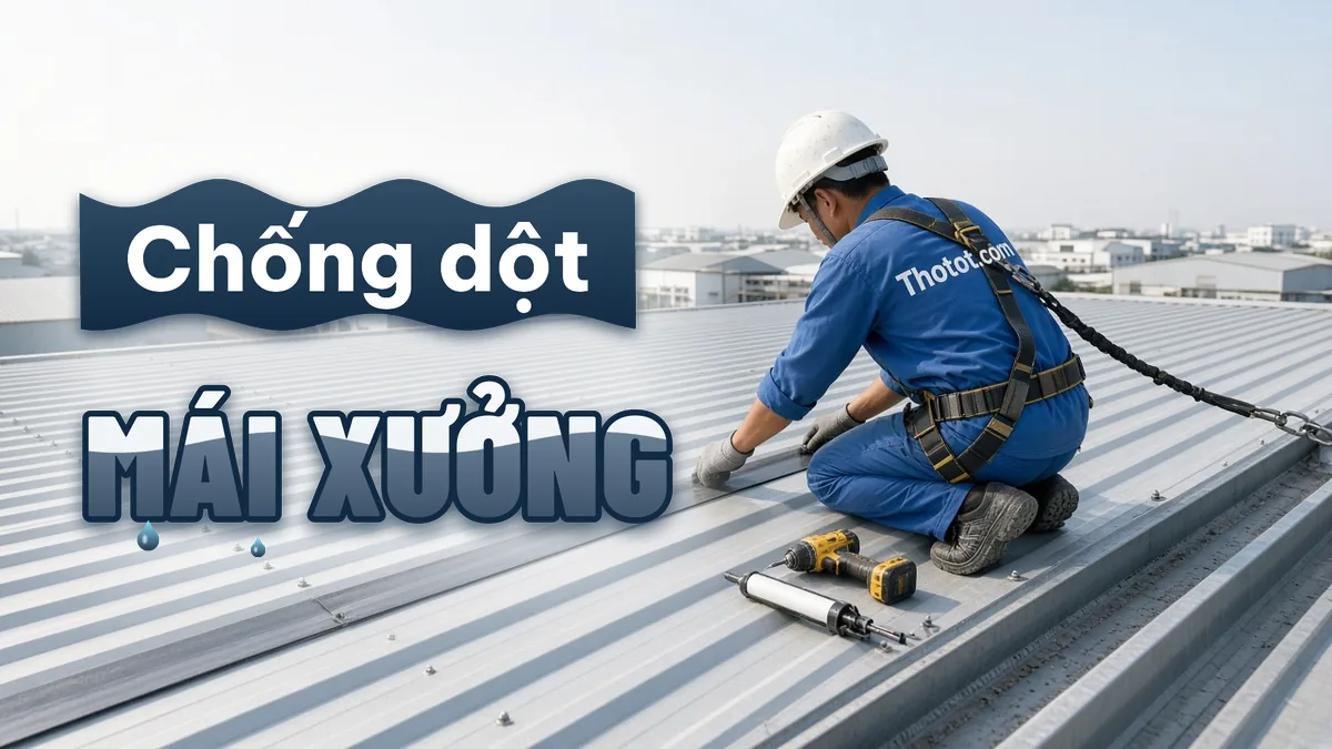 Chống dột mái tôn nhà xưởng