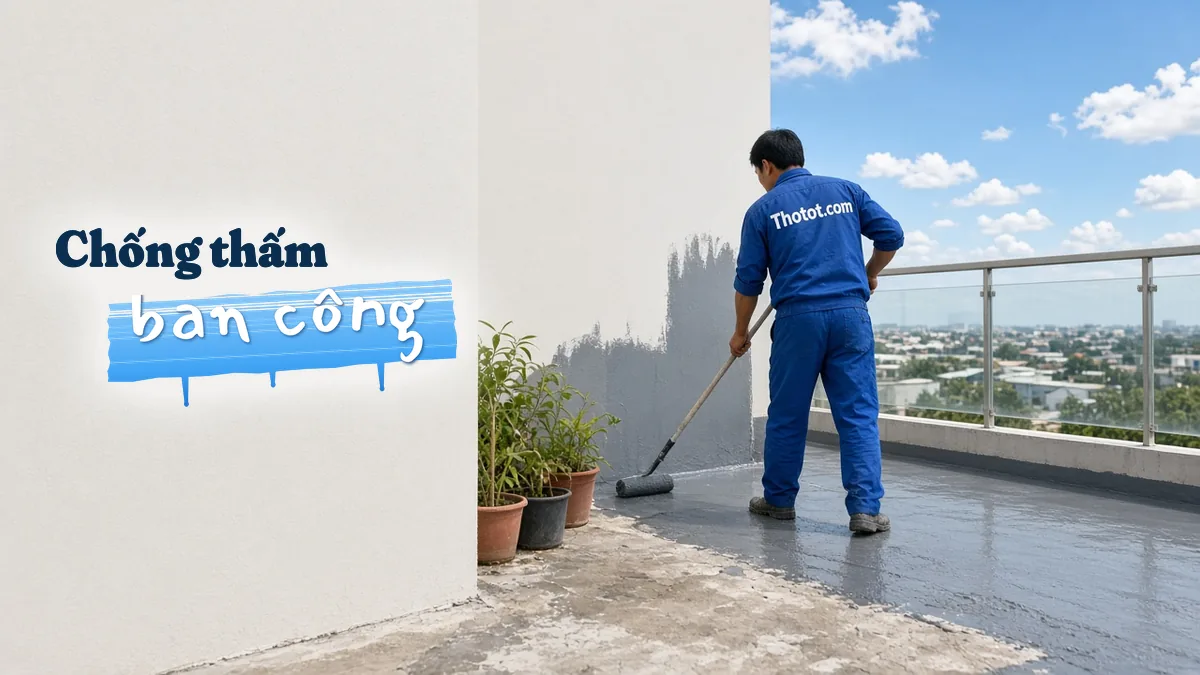 Chống thấm ban công biệt thự