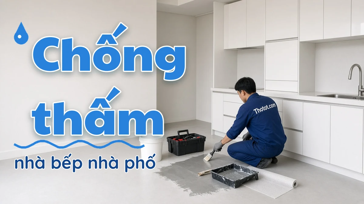 Chống thấm nhà bếp nhà phố