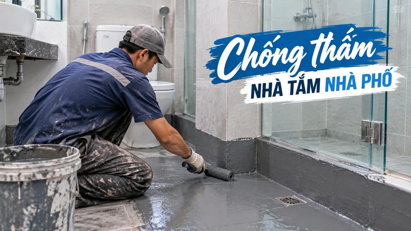 Chống thấm nhà tắm nhà phố