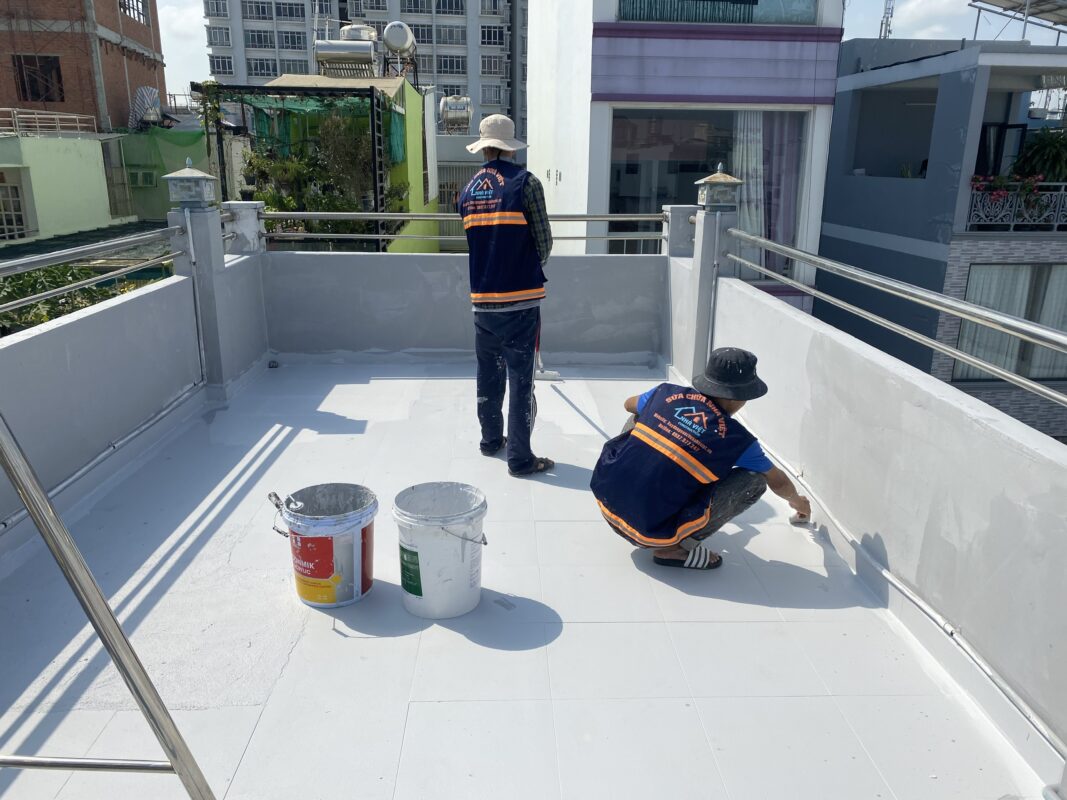 Chống thấm sân thượng nhà phố