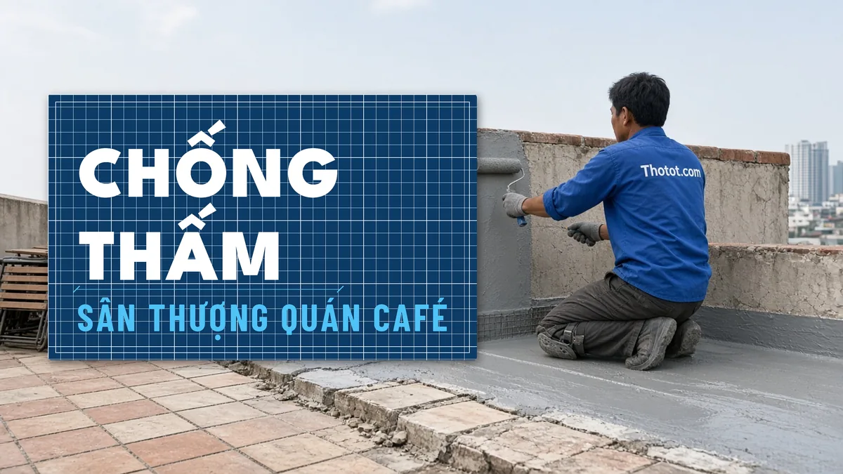 Chống thấm sân thượng quán café