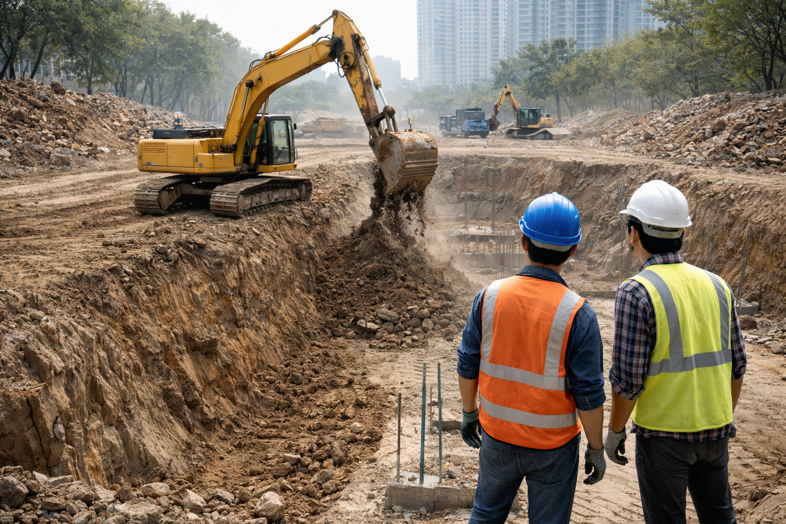 Đào móng công trình