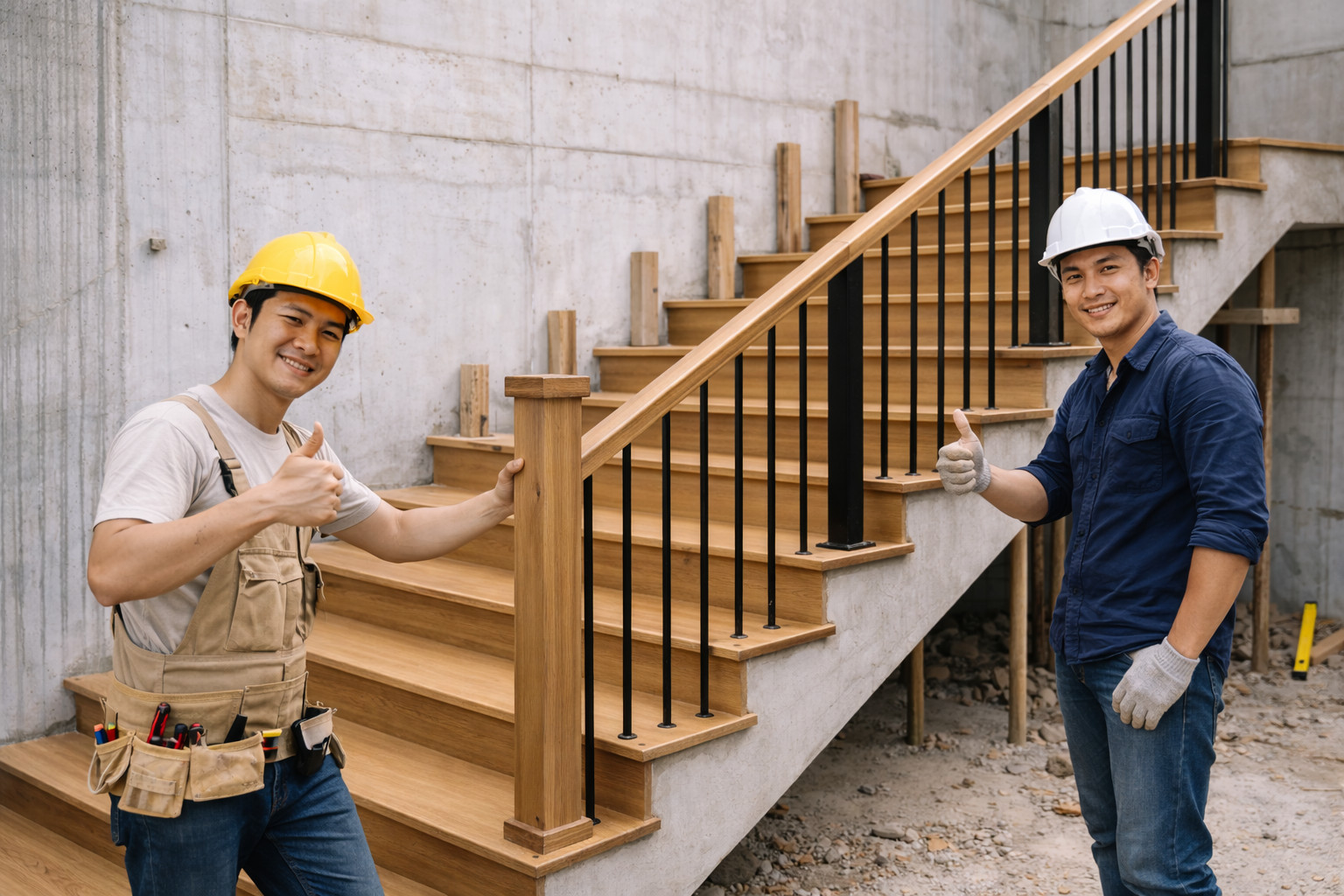 Hoàn thiện cầu thang