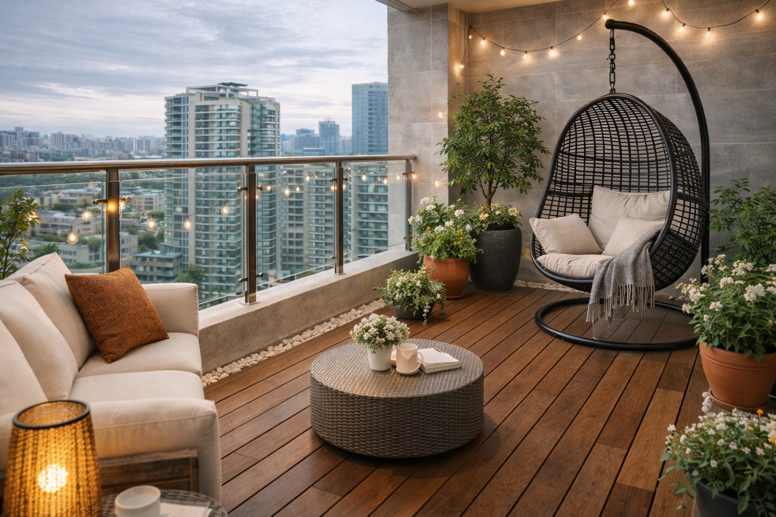 Hoàn thiện trang trí ban công