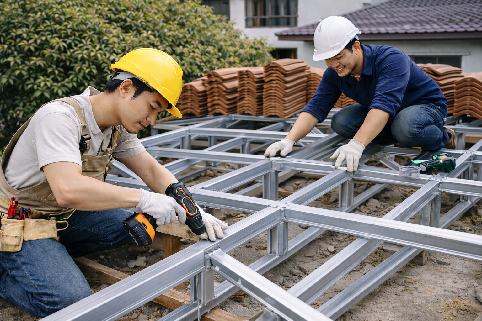 Kết cấu khung mái ngói