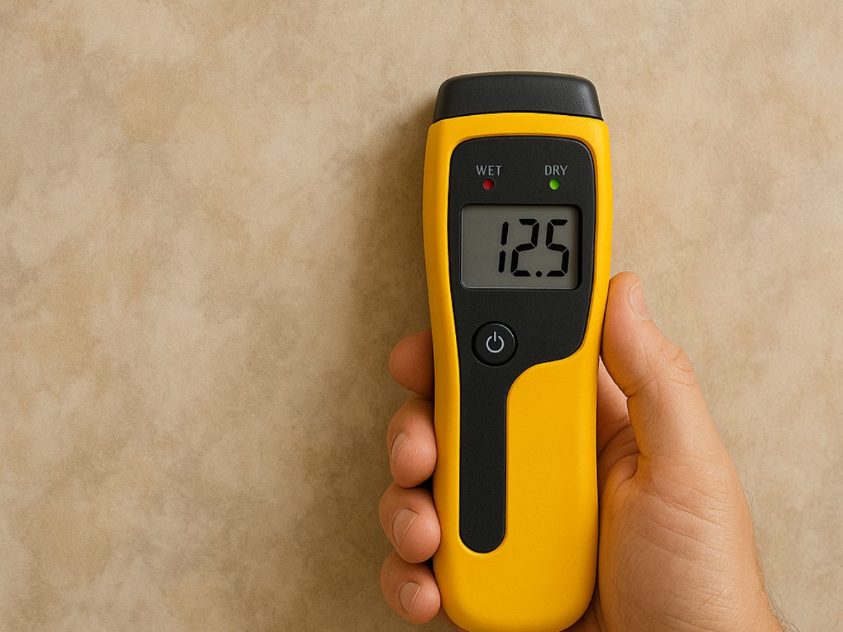 Kiểm tra độ ẩm trần trước thi công