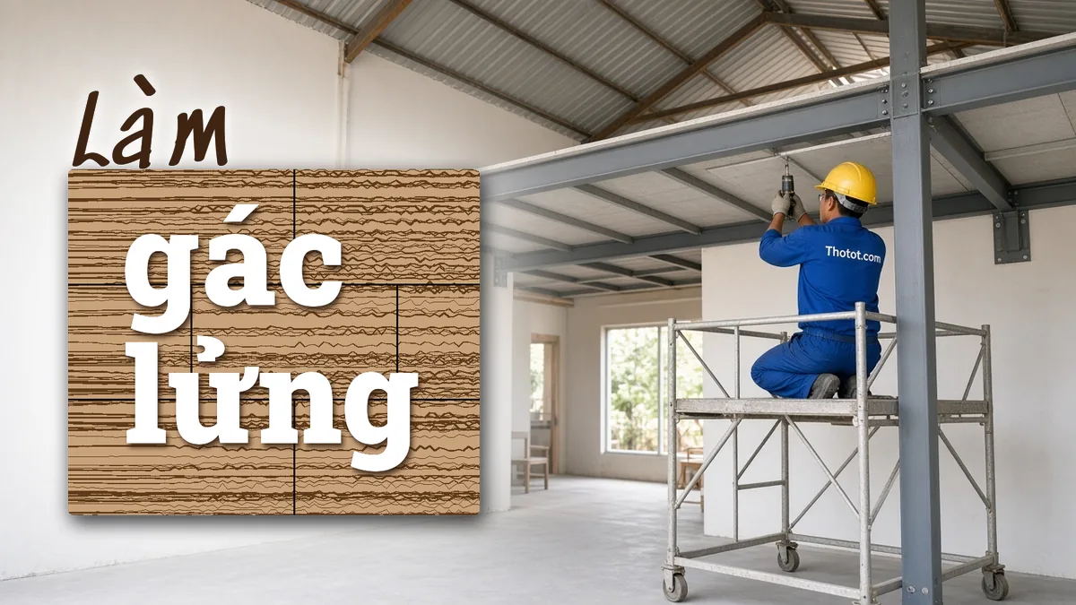 Làm gác lửng nhà cấp 4