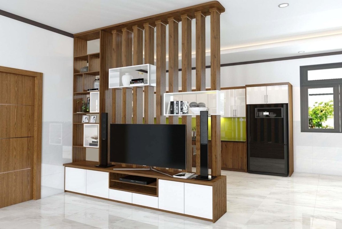 Làm vách ngăn nhà bếp căn hộ