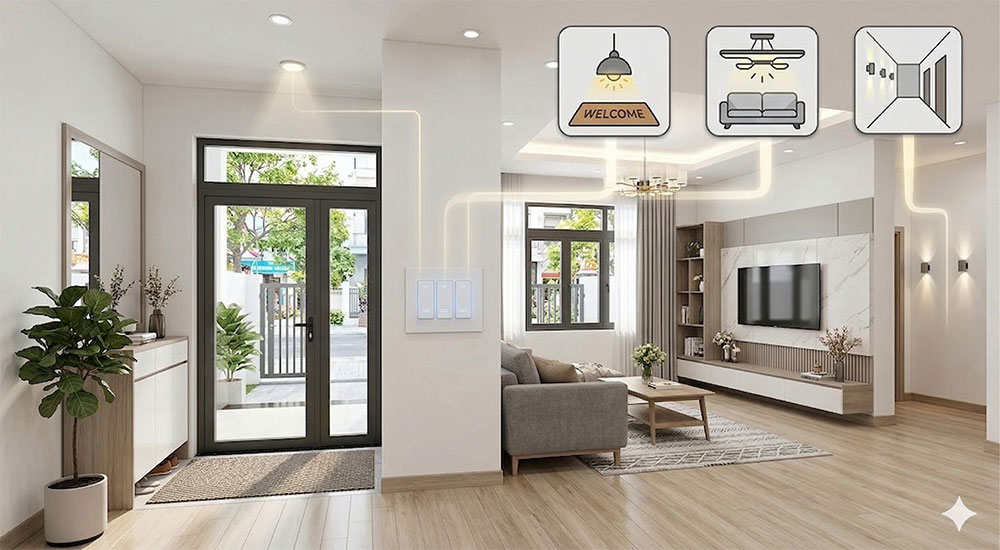 Lắp công tắc căn hộ