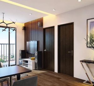 Lắp cửa phòng khách nhà ở