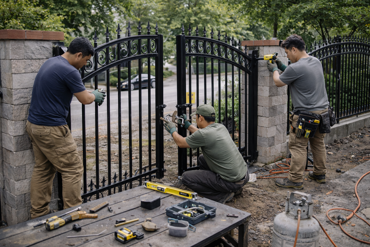 Lắp đặt cổng – hàng rào