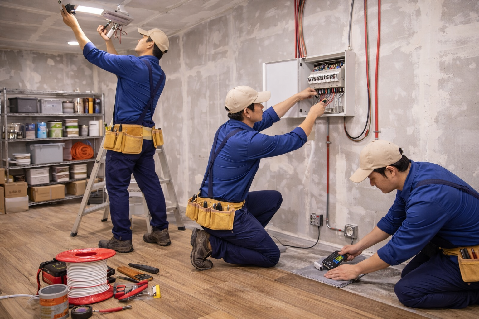 Lắp đặt hệ thống điện kho – phòng chứa đồ