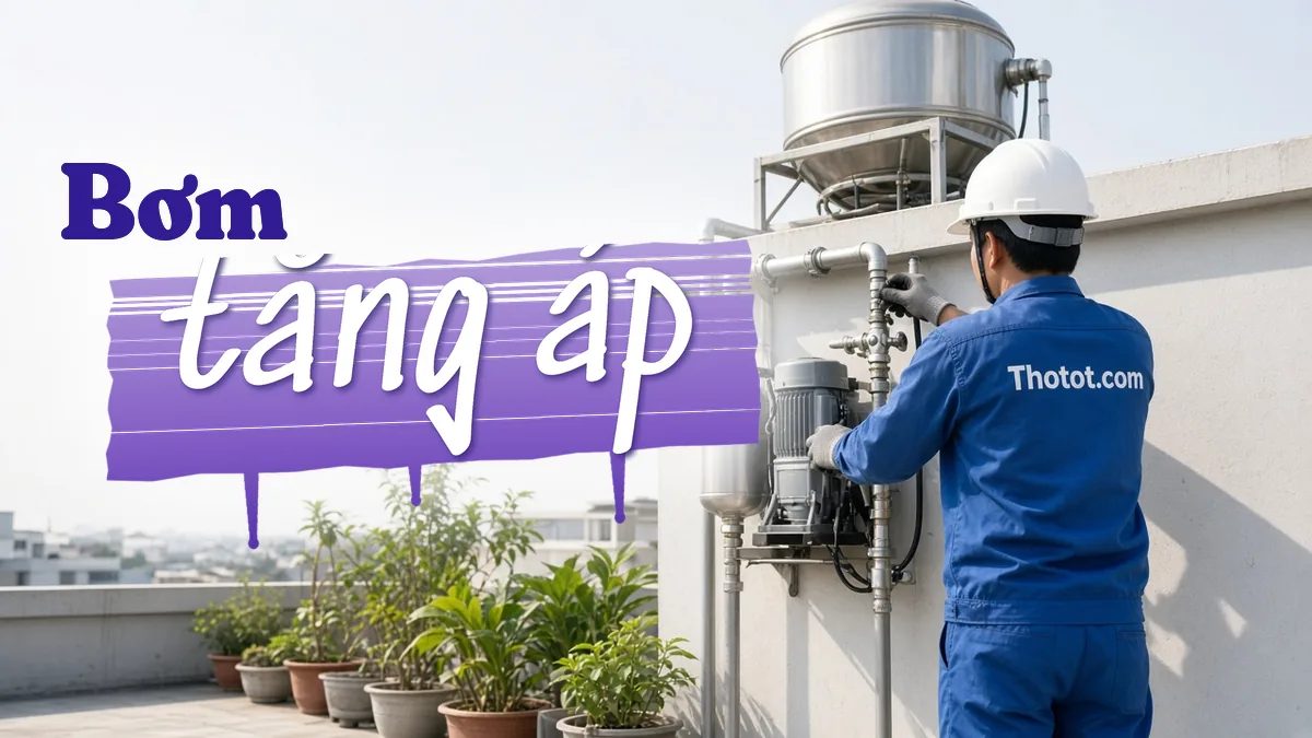 Lắp đặt máy bơm tăng áp