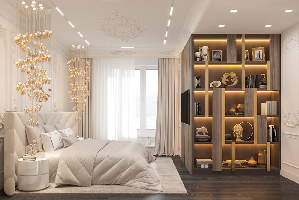 Lắp đèn trang trí phòng ngủ