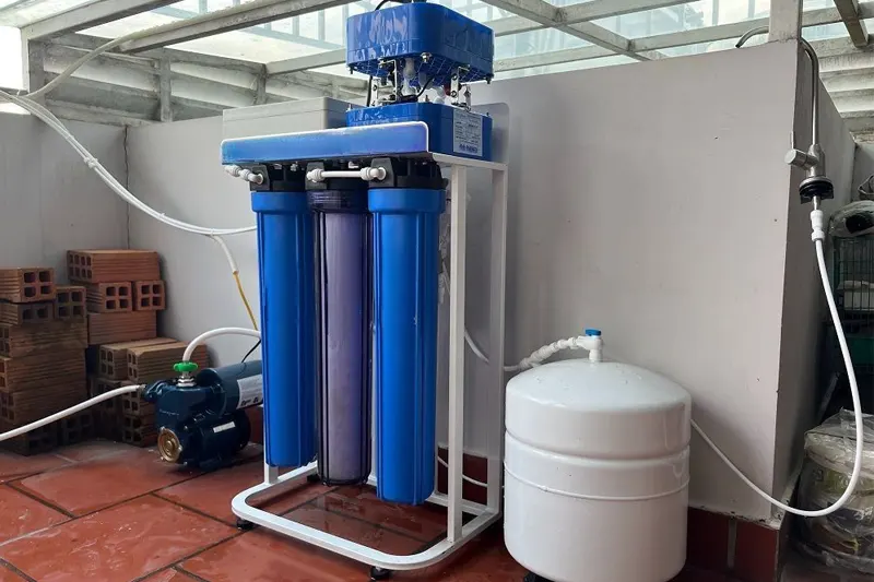 Lắp hệ lọc nước sân thượng