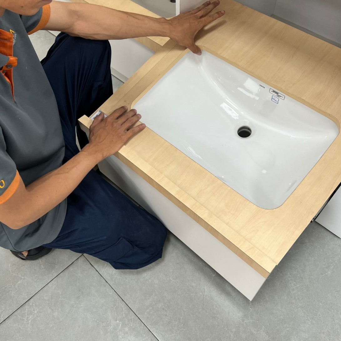 Lắp lavabo