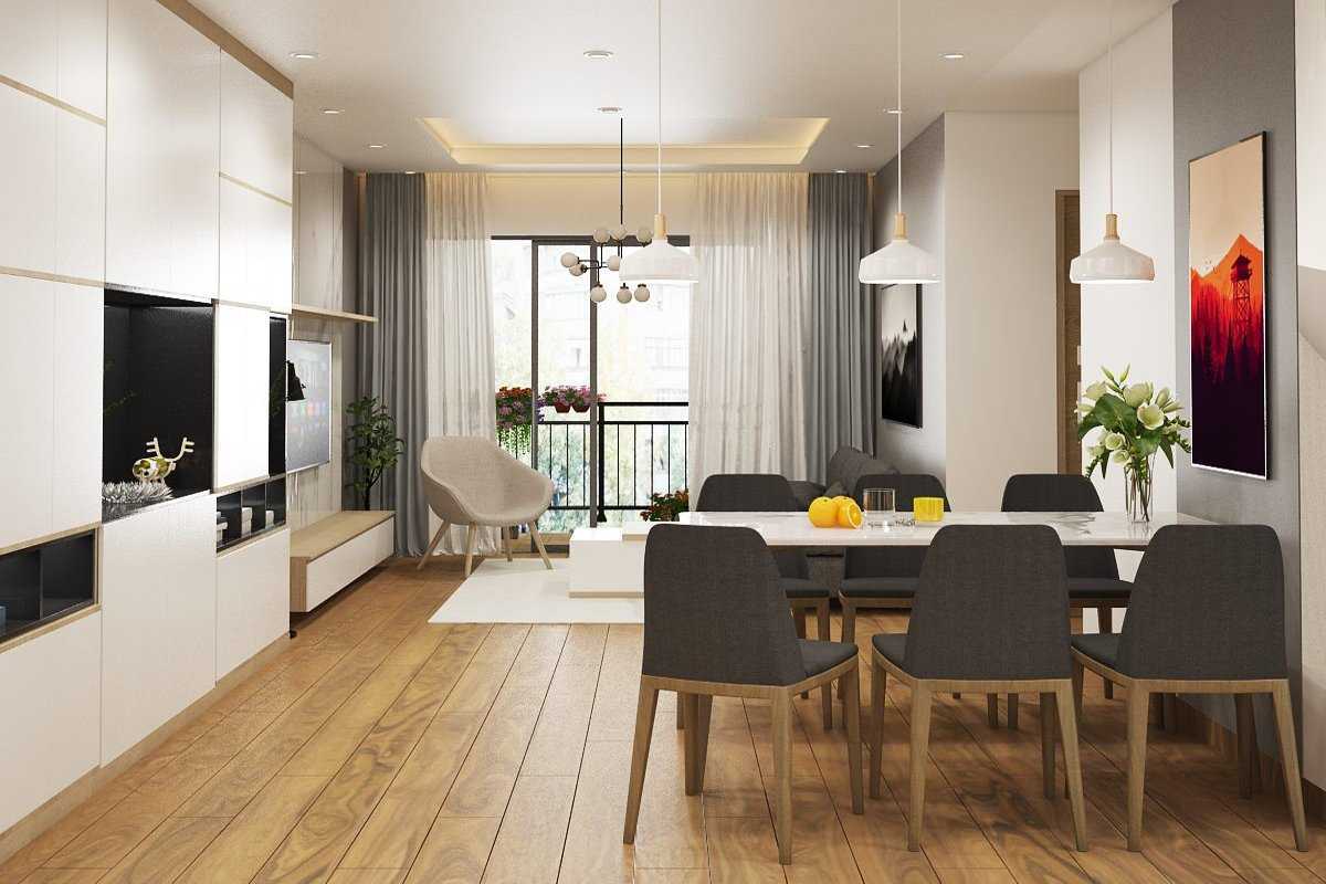 Lắp nội thất phòng khách căn hộ