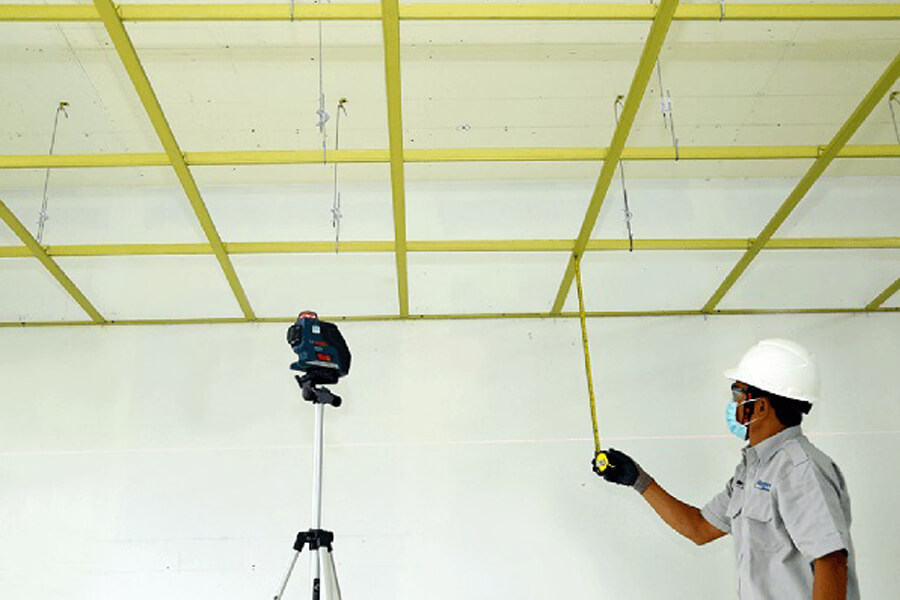 Lập phương án thi công trần thạch cao