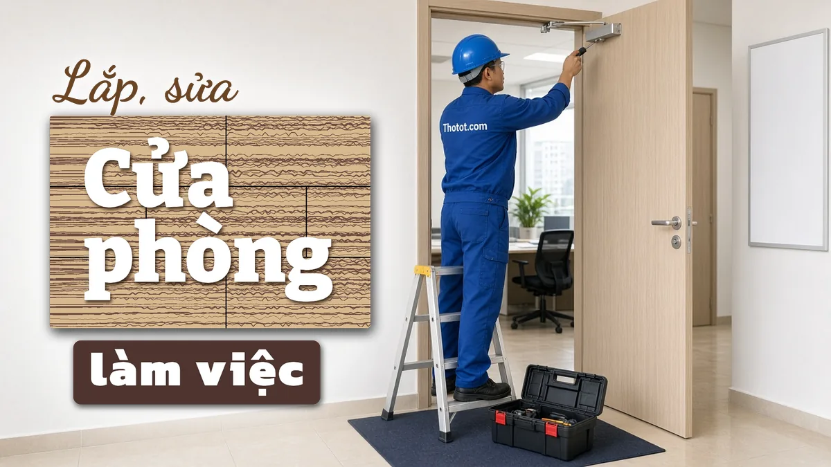 Lắp, sửa cửa phòng làm việc văn phòng