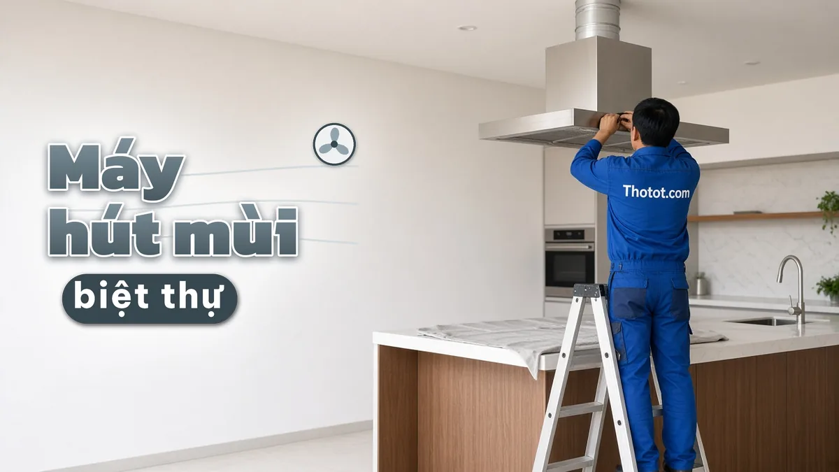 Lắp, sửa máy hút mùi bếp biệt thự