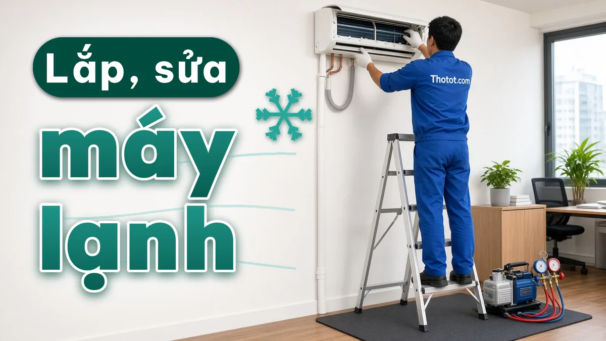 Lắp, sửa máy lạnh văn phòng