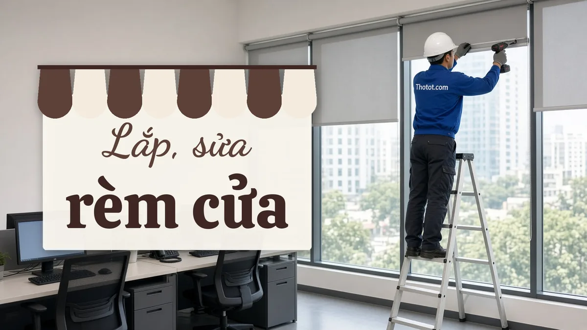 Lắp, sửa rèm cửa văn phòng