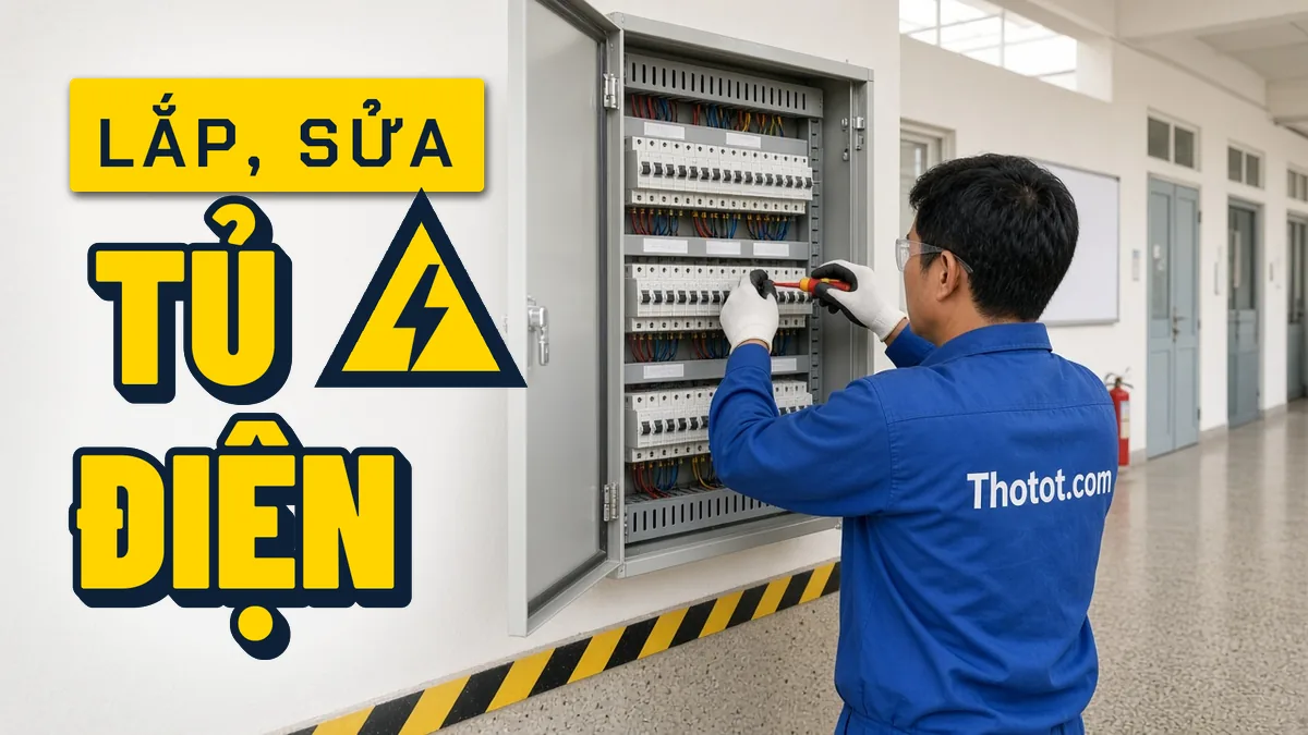 Lắp, sửa tủ điện trường học