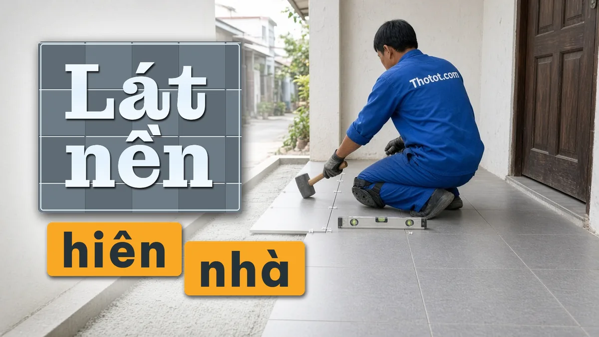 Lát nền hiên nhà cấp 4