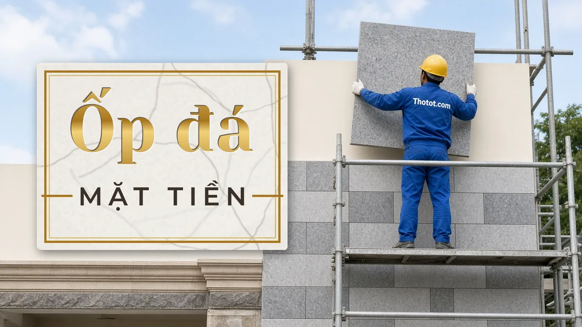 Ốp đá mặt tiền biệt thự