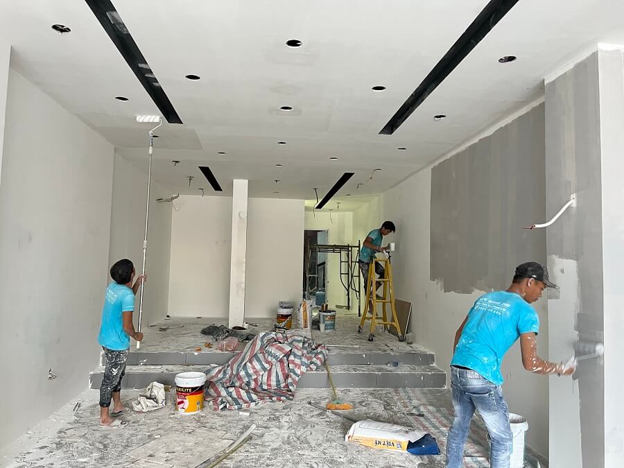 Sơn mặt tiền nhà phố