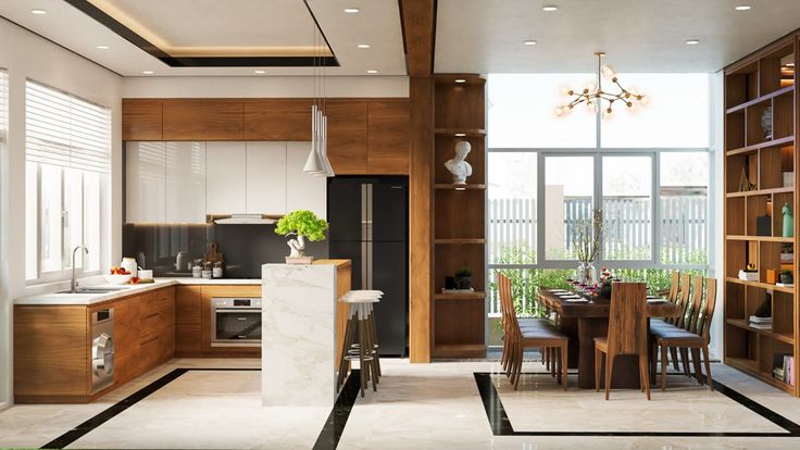 Sơn nhà bếp biệt thự
