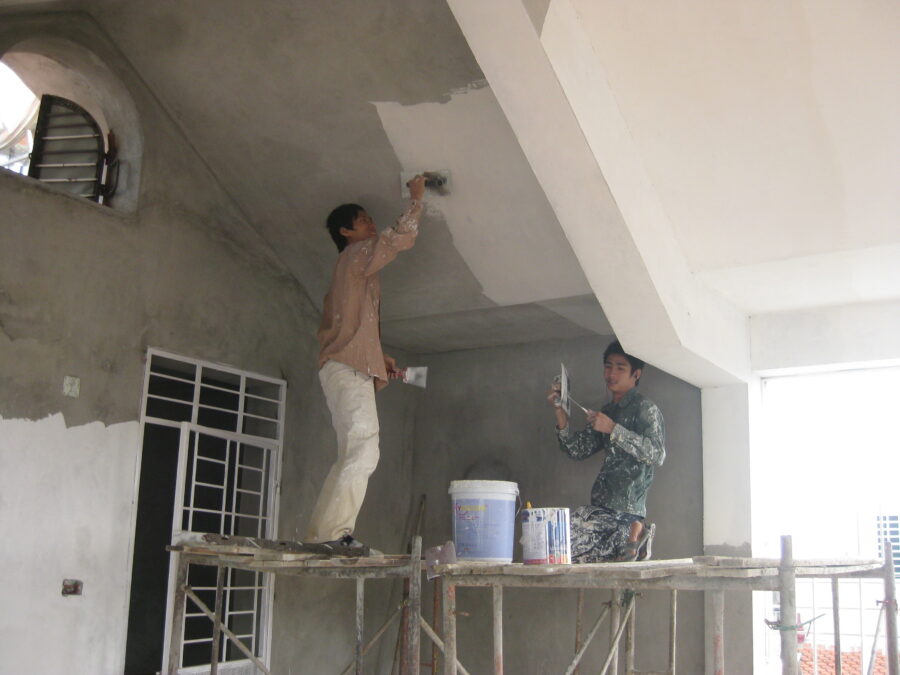 Sơn nhà phố mới xây