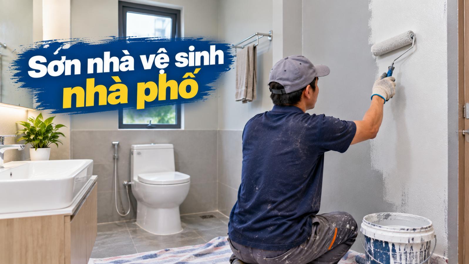 Sơn nhà vệ sinh nhà phố