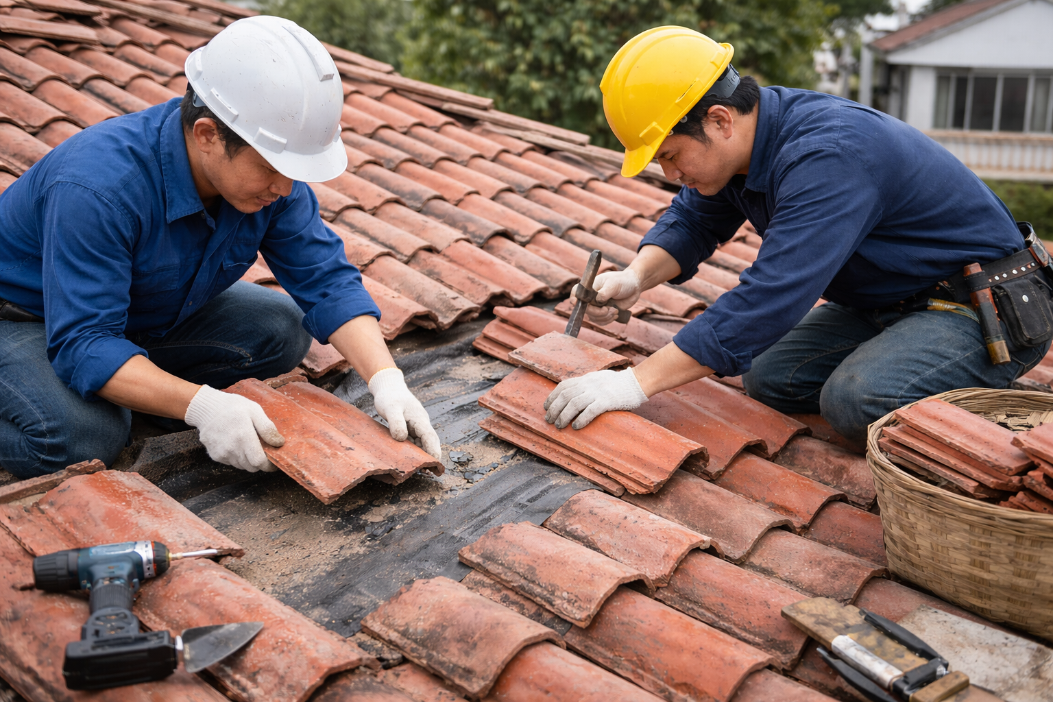 Sửa chữa mái ngói