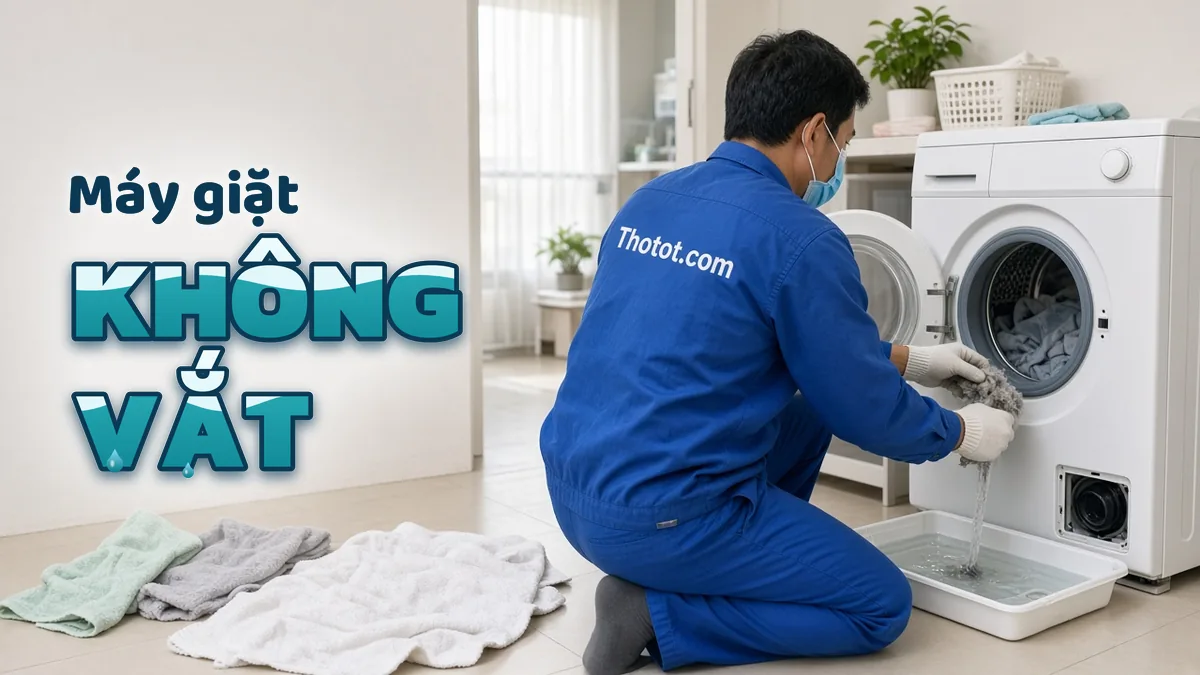 Sửa máy giặt không vắt, không xả nước