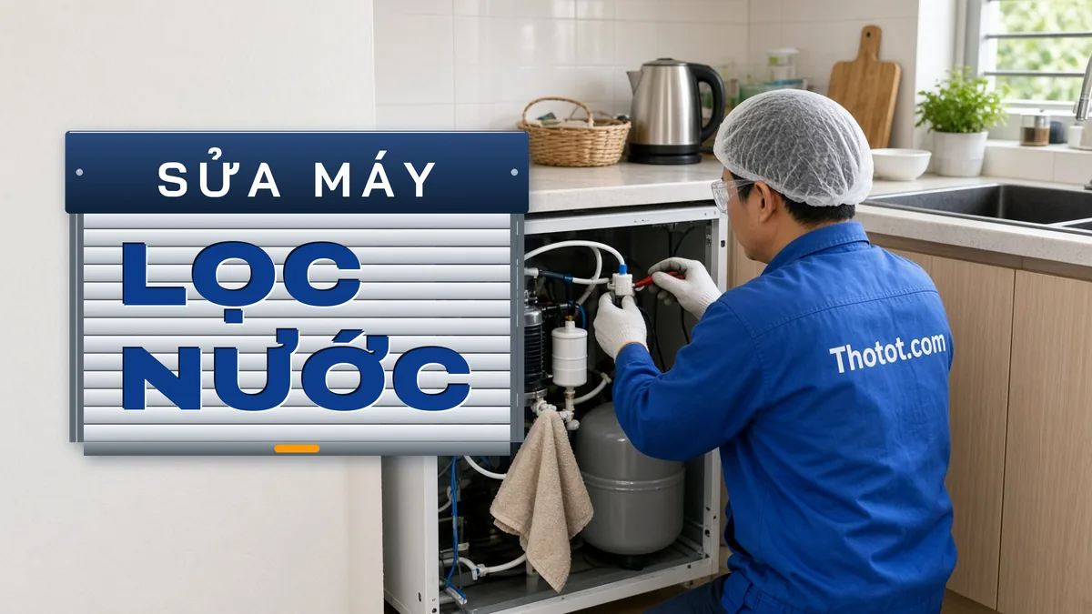 Sửa máy lọc nước không ra nước, rò nước